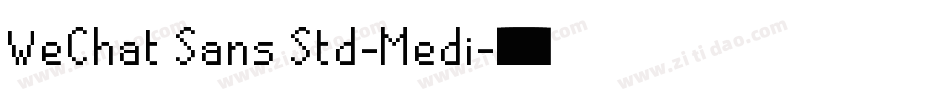 WeChat Sans Std-Medi字体转换